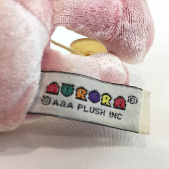 My Guardian Angel Pink Winged Teddy Bear with Lace by Aurora World 6" with Halo - Picture 10 of 11